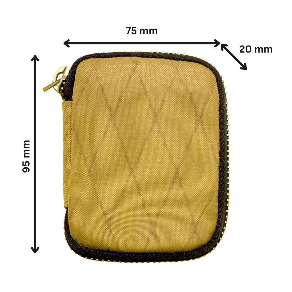 Front view of FirmGuards EDC Micro Kit Pouch with stated dimensions