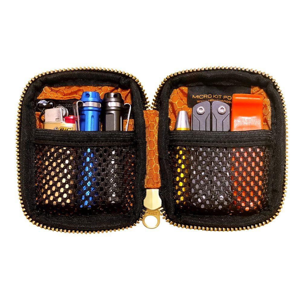 FirmGuards X-Pac Micro Kit Pouch showing gear loaded