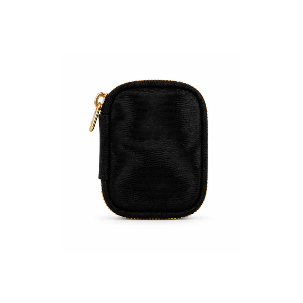 FirmGuards MKP EDC J-Swag Series Micro Kit Pouch in black Cordura with gold zipper, compact premium everyday carry organizer pouch